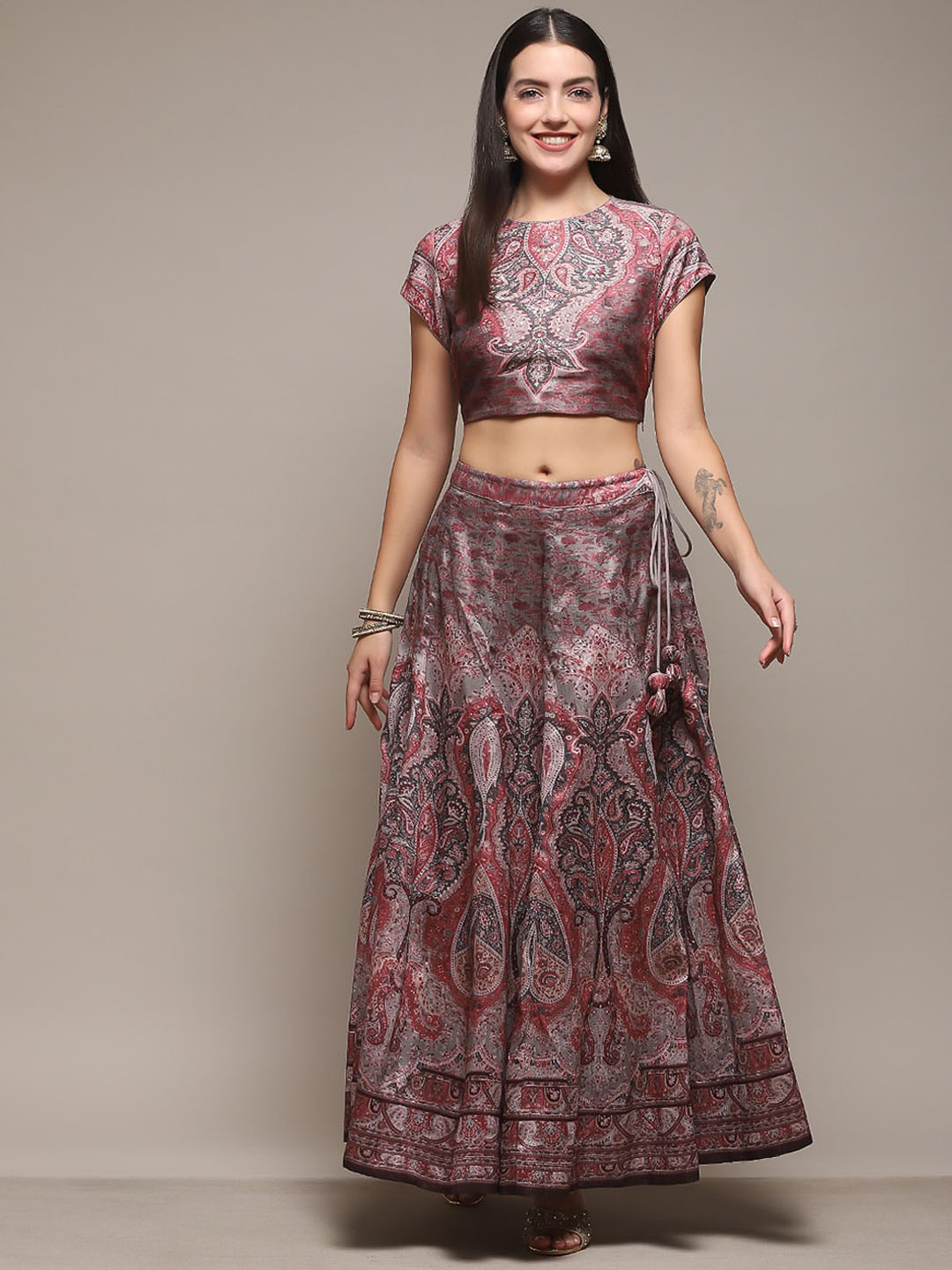 Biba Ethnic Motifs Printed Ready to Wear Lehenga Choli