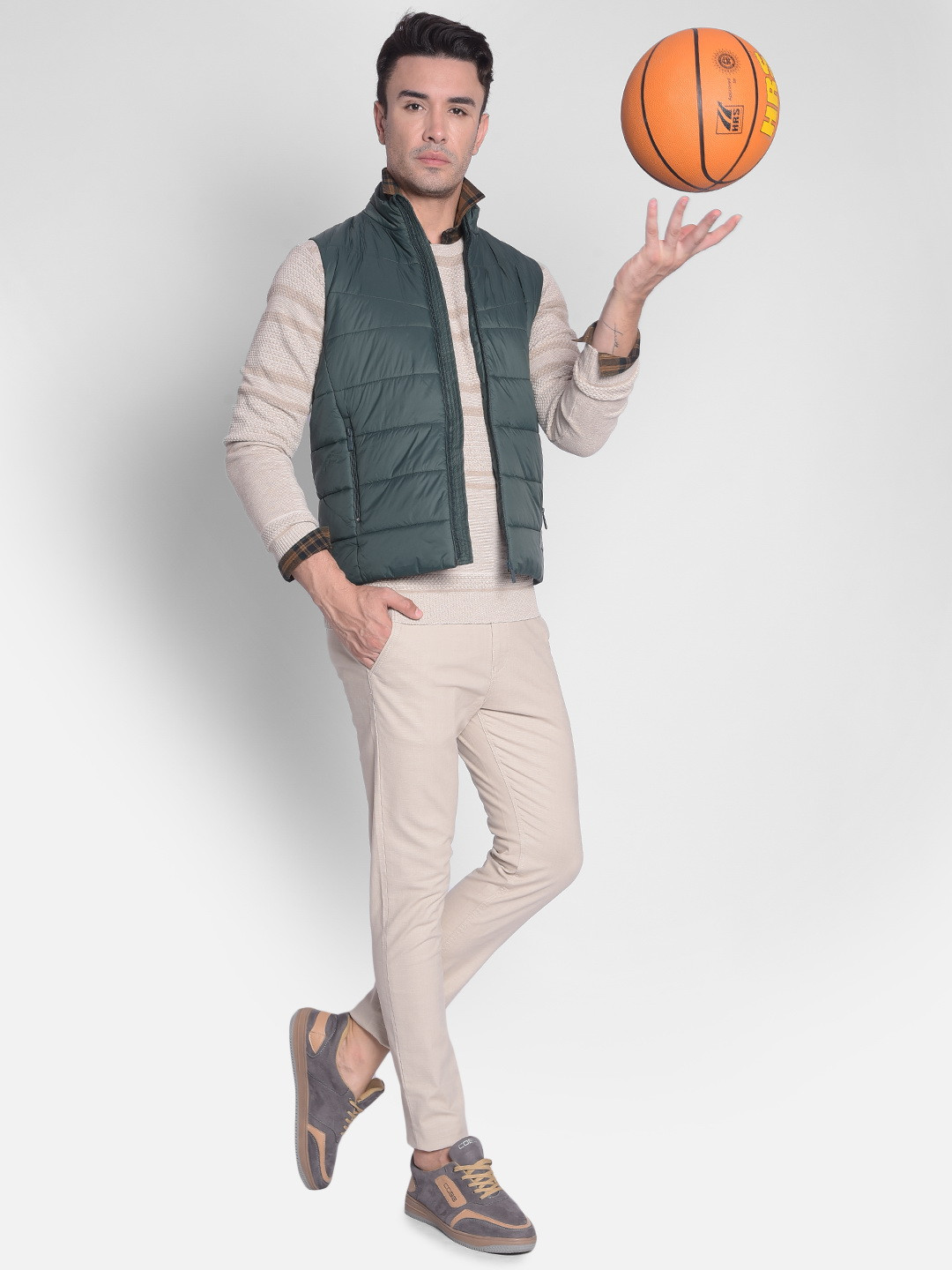 Crimsoune Club Mock Collar Sleeveless Puffer Jacket