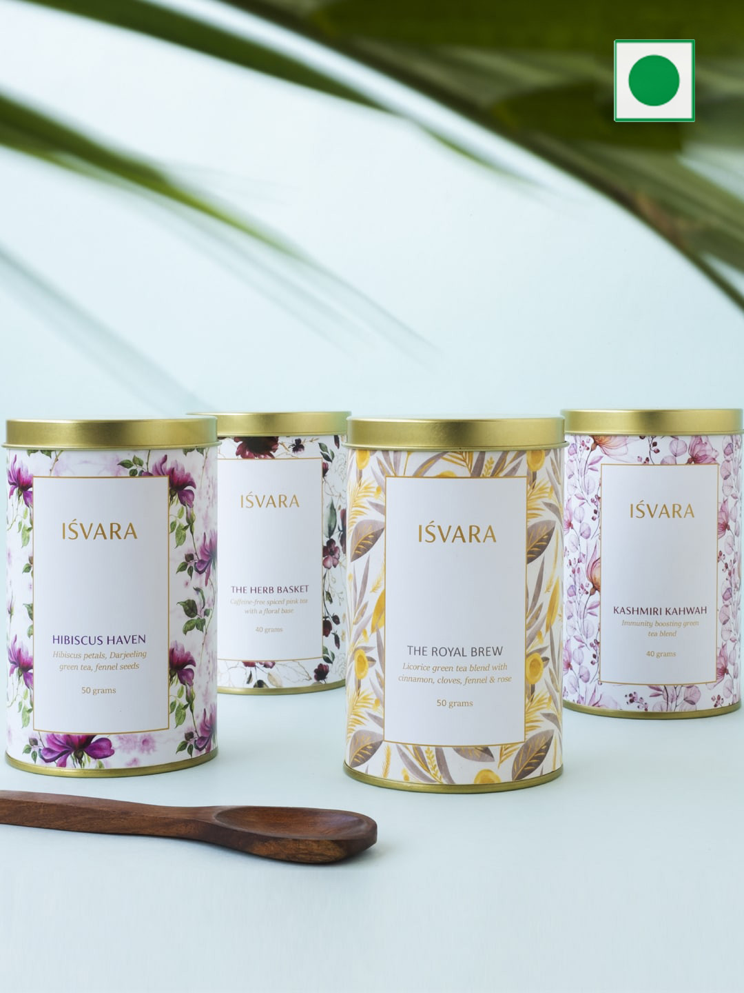 ISVARA Set of 4 Weight Loss Green Teas