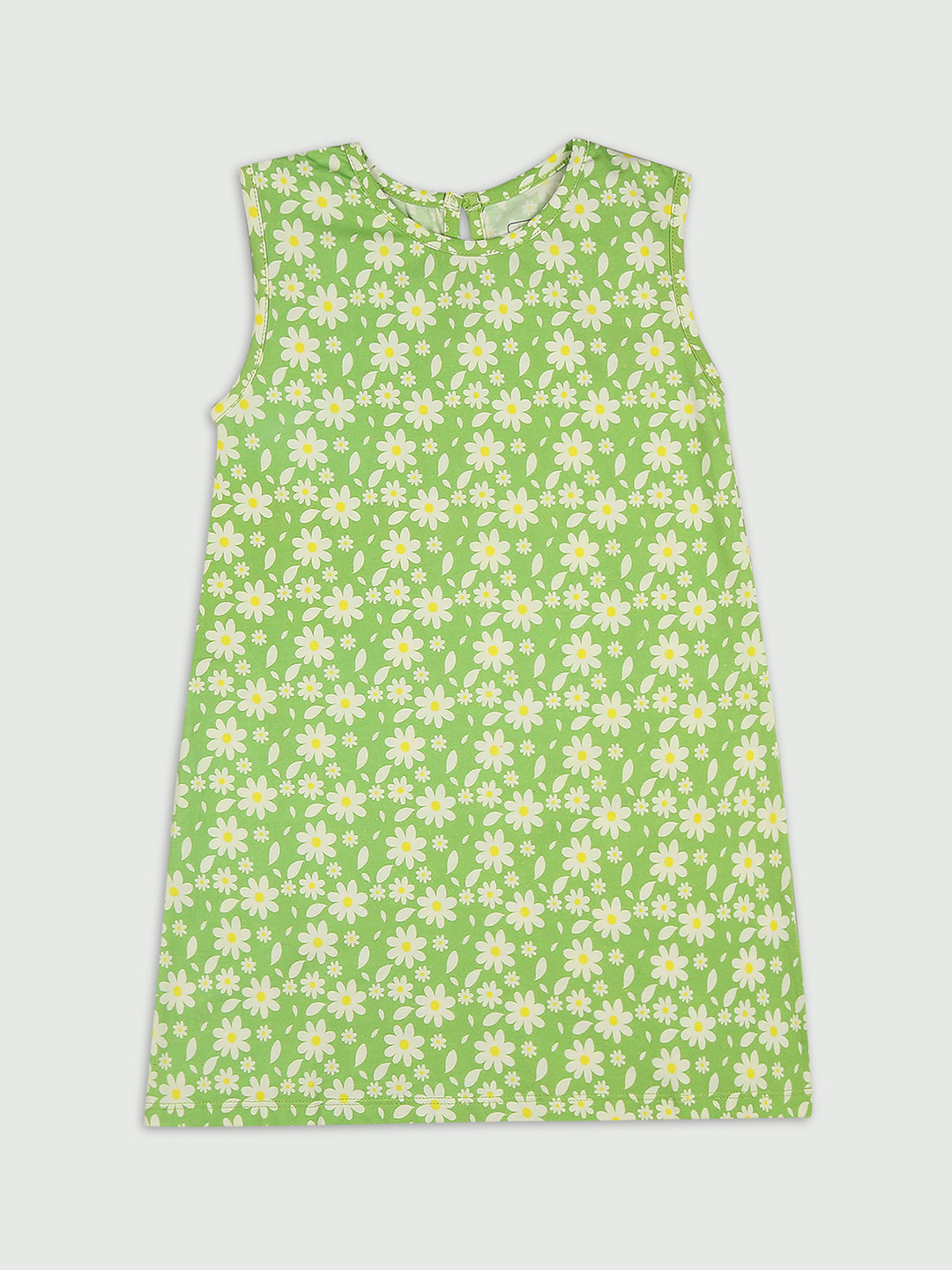 Ola! Otter Floral Printed Organic Cotton A-Line Dress