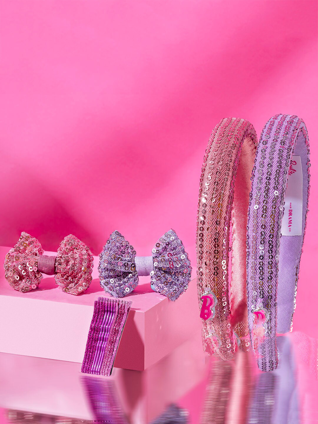 HAIR DRAMA CO. Women Set of 16 Sequins Hair Accessory Gifts Box Set