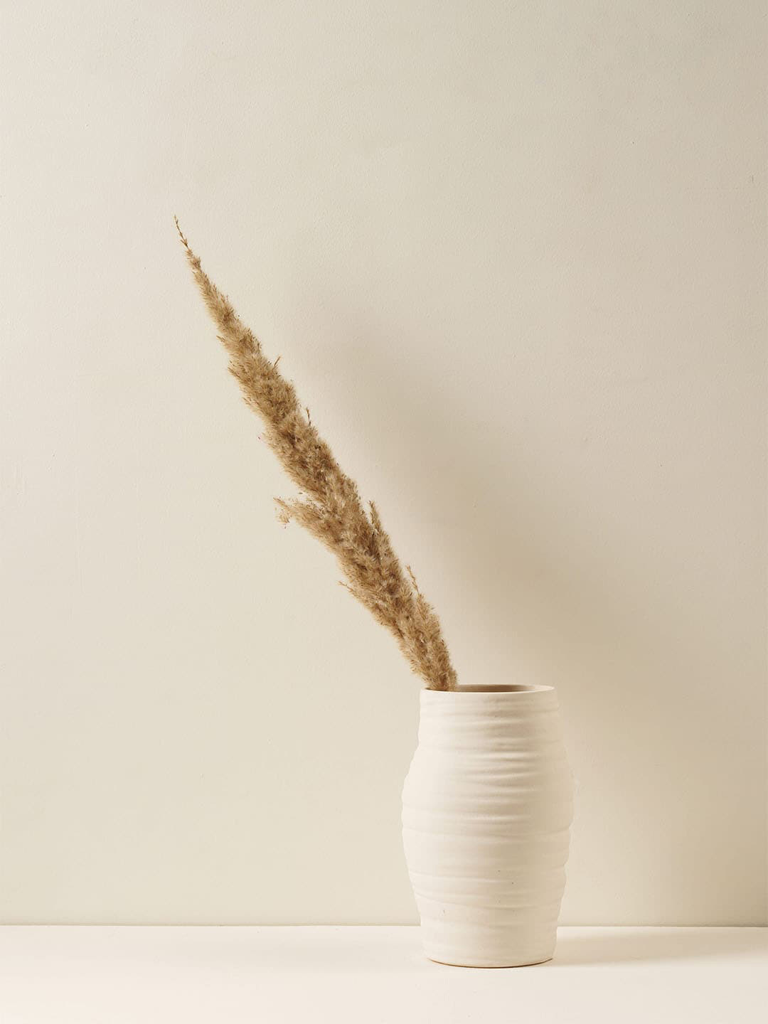 PUREZENTO White Ceramic Sufi Flower Vase