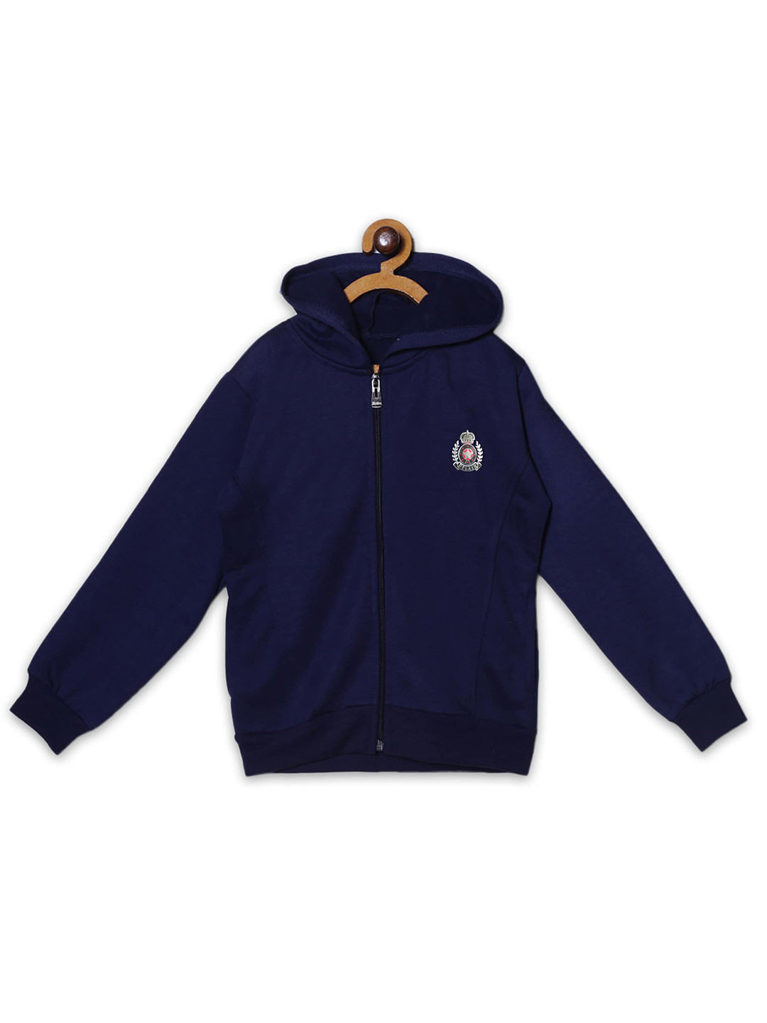 Fashionable Kids Hooded Fleece Front-Open Sweatshirt