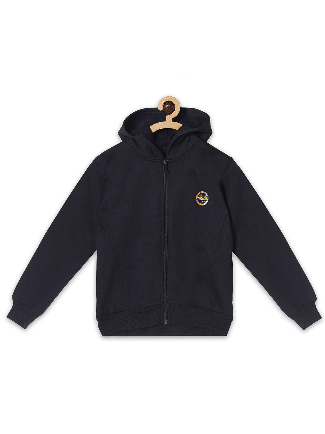 Fashionable Kids Hooded Fleece Front-Open Sweatshirt