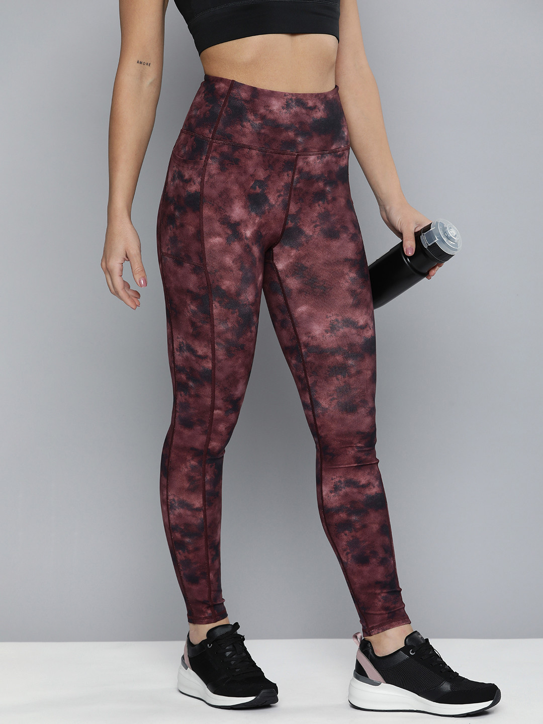 Skechers Women High Rise Comfort Fit Goflex Haze Moisture Wicking Tights