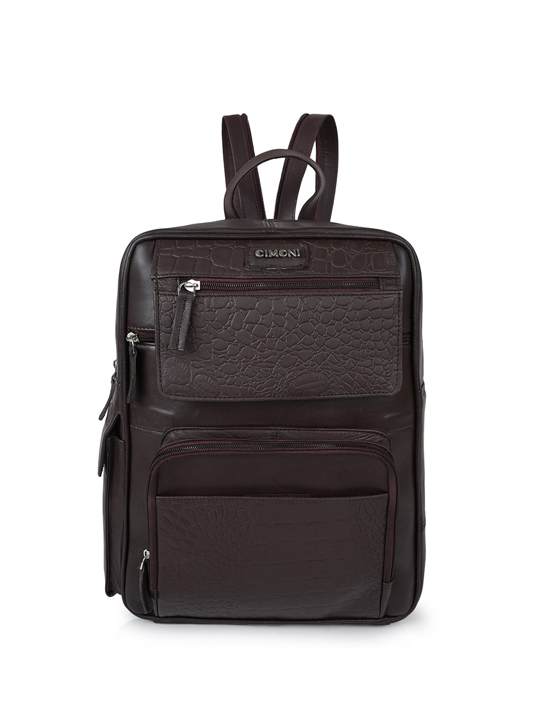 CIMONI Textured Leather Backpack 35 L