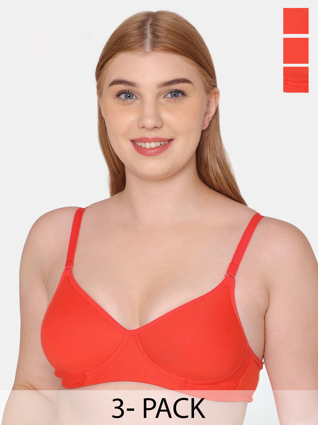 Tweens Pack of 3 Medium Padded Full Coverage Tshirt Bra