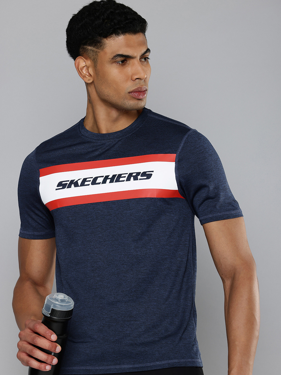 Skechers Brand Logo Printed GODRI CHARGE DASH T-shirt