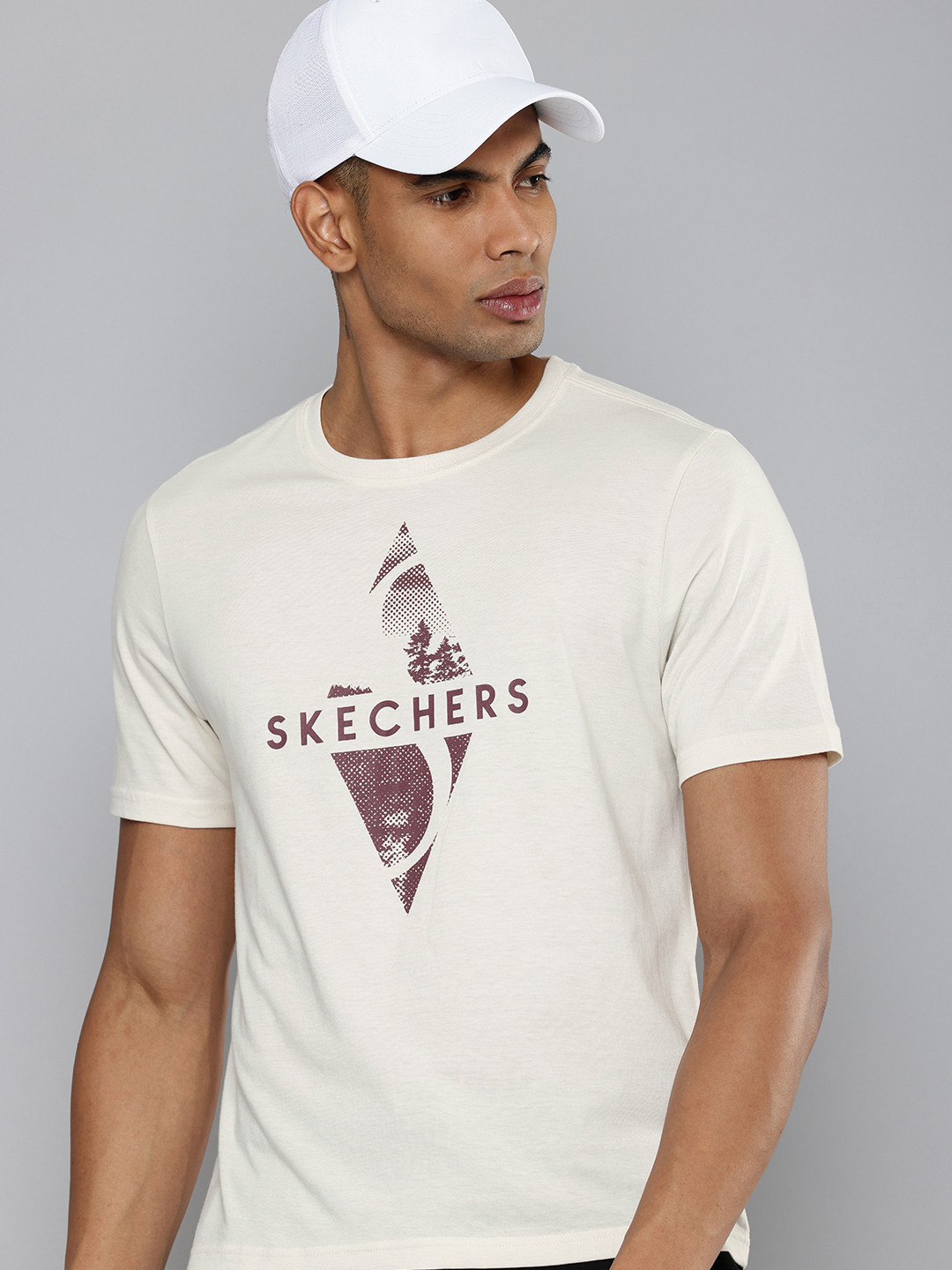 Skechers Comfort Fit Brand Logo Printed T-shirt