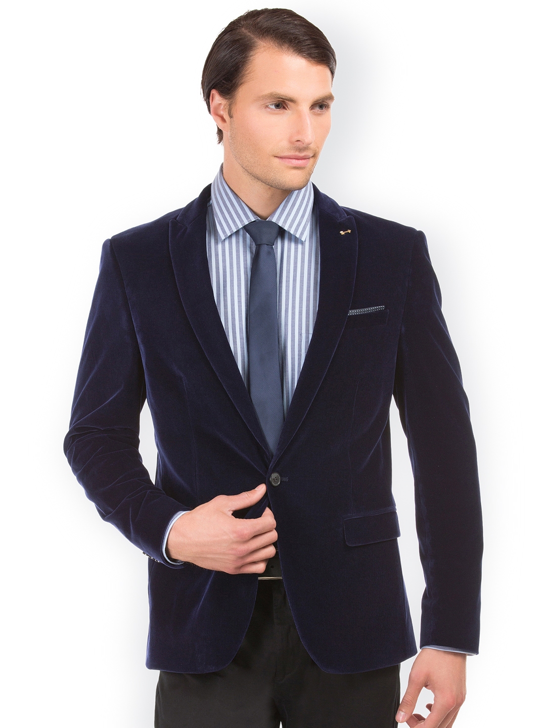 Arrow navy blue blazer sale