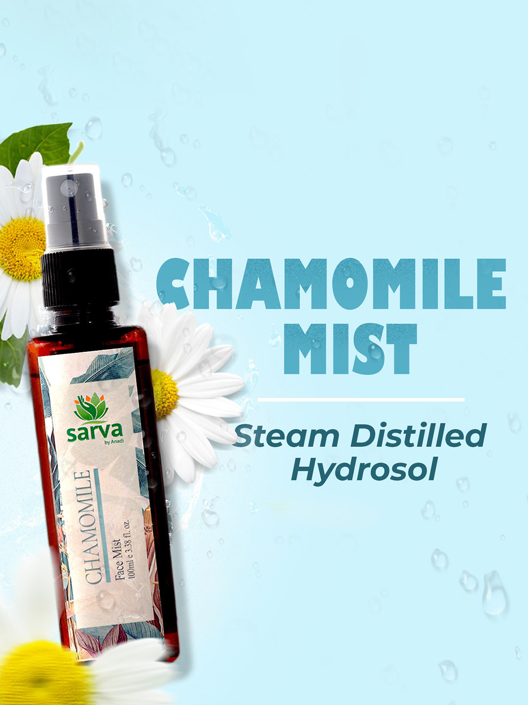 SARVA by Anadi 100% Pure & Natural Undiluted Chamomile Mist - 100ml