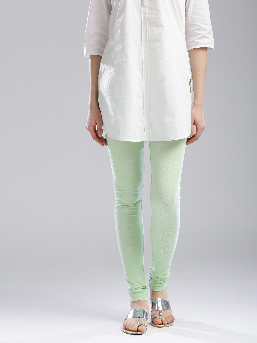 Buy W Green Churidar Leggings 