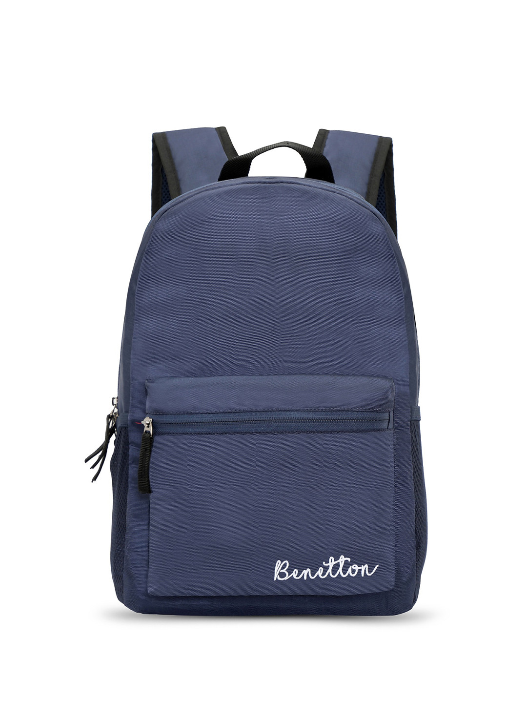 United Colors of Benetton Unisex Navy Blue Brand Logo Backpack