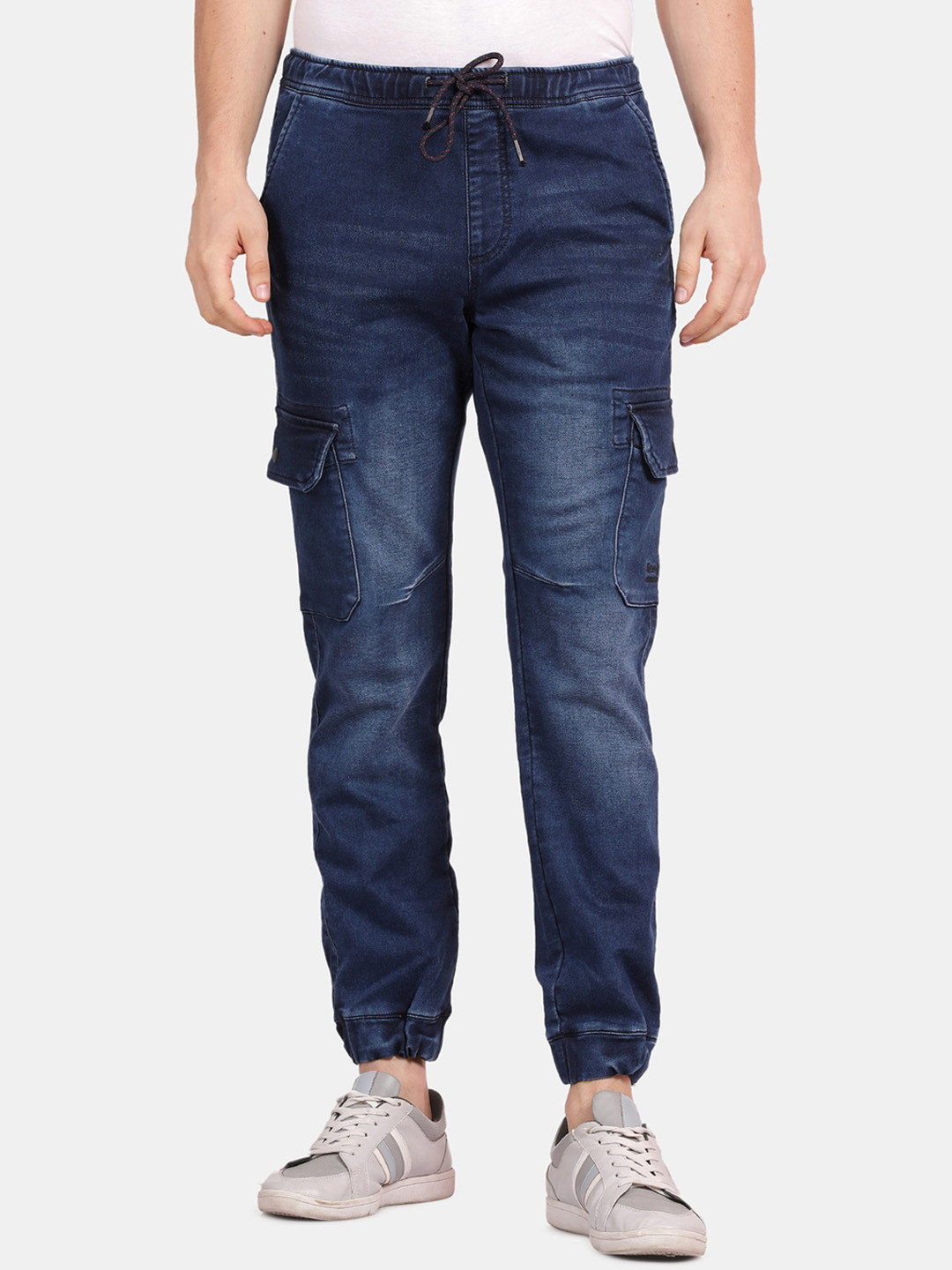 t-base Men Mid Rise Faded Joggers