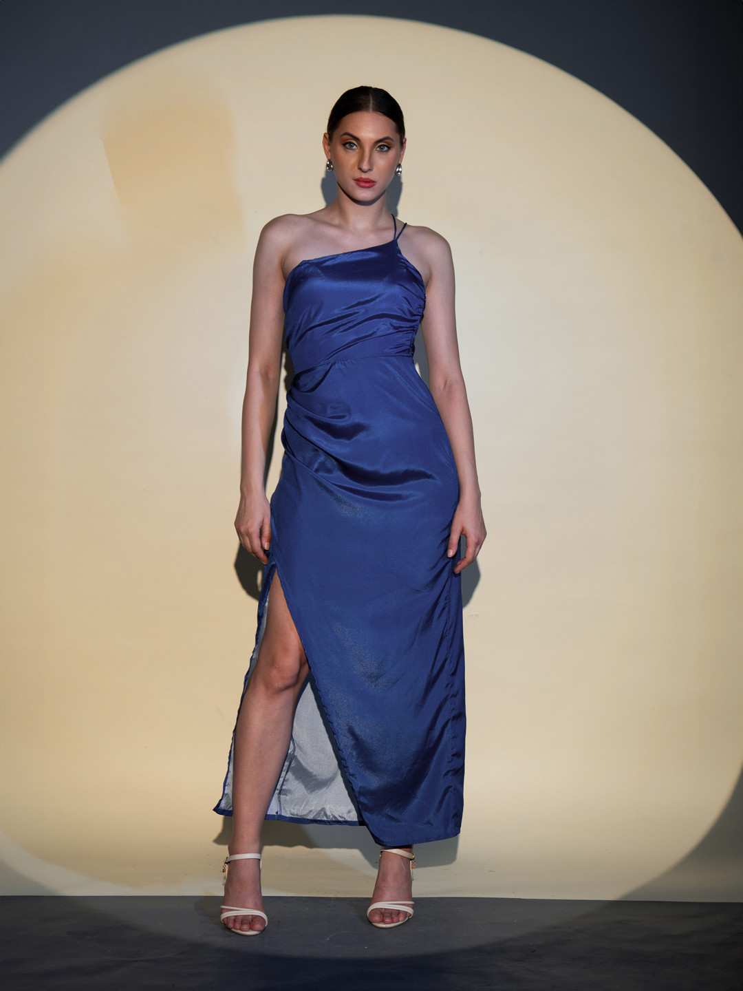 Stylecast X Hersheinbox One Shoulder Maxi Dress with Slit