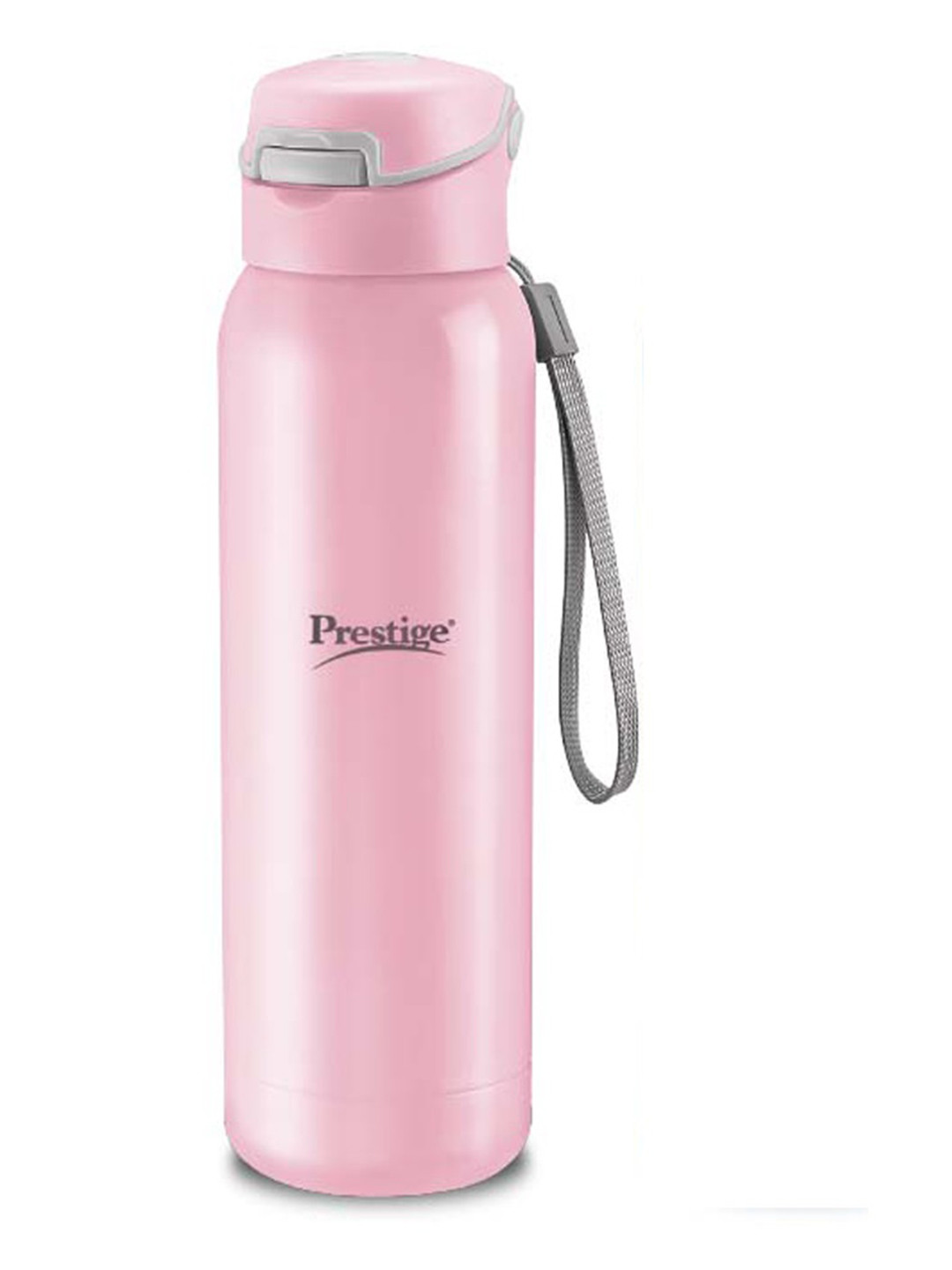 Prestige PSWBC 06 Pink Brand Logo Stainless Steel Spill Proof Water Bottle - 470ml