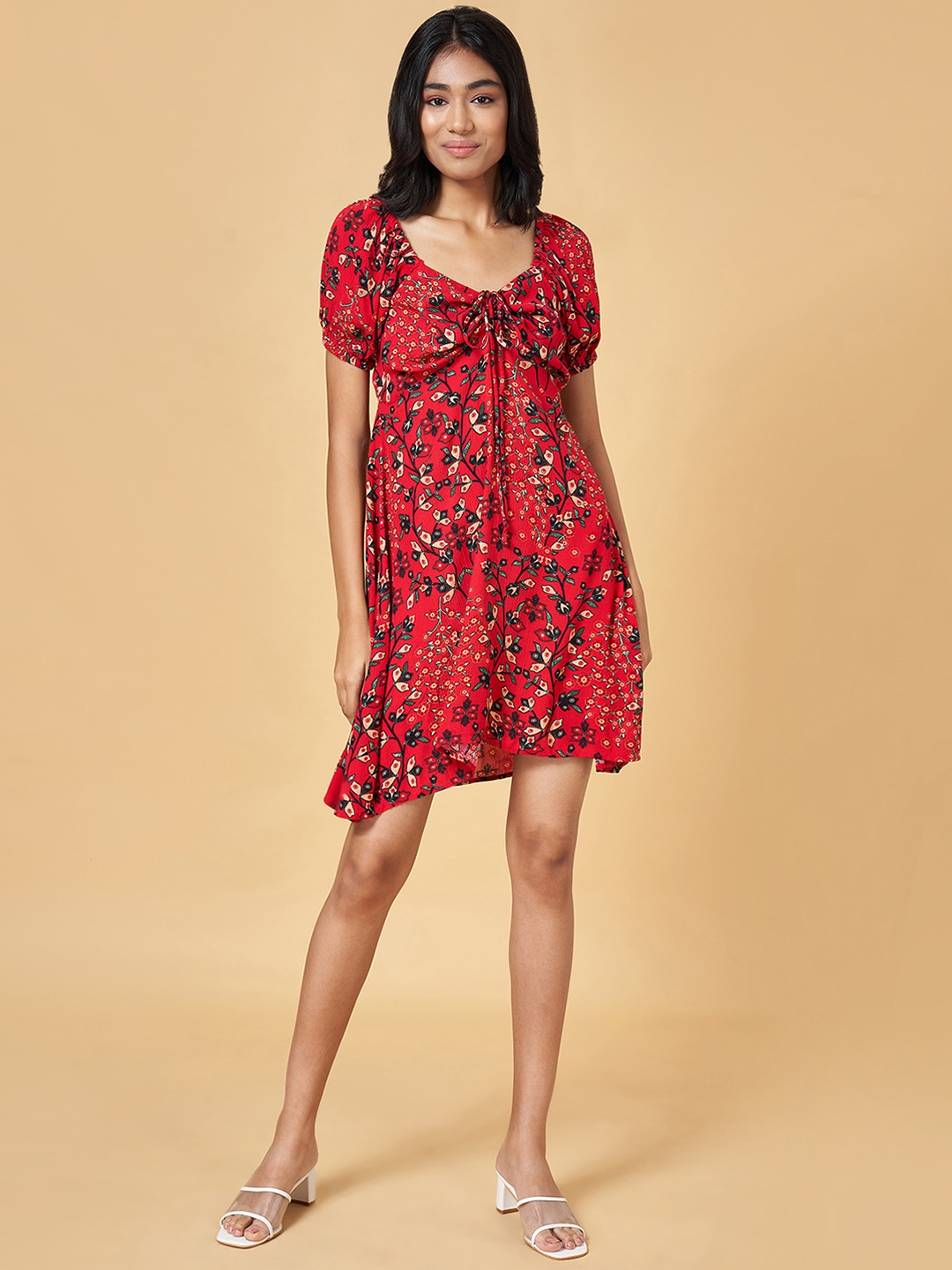 Buy Honey by Pantaloons Floral Print Puff Sleeve A Line Dress Dresses for Women 25292178 Myntra