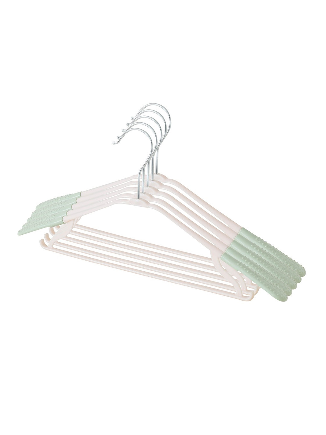 Kuber Industries Green 5 Pieces Clothes Hanger