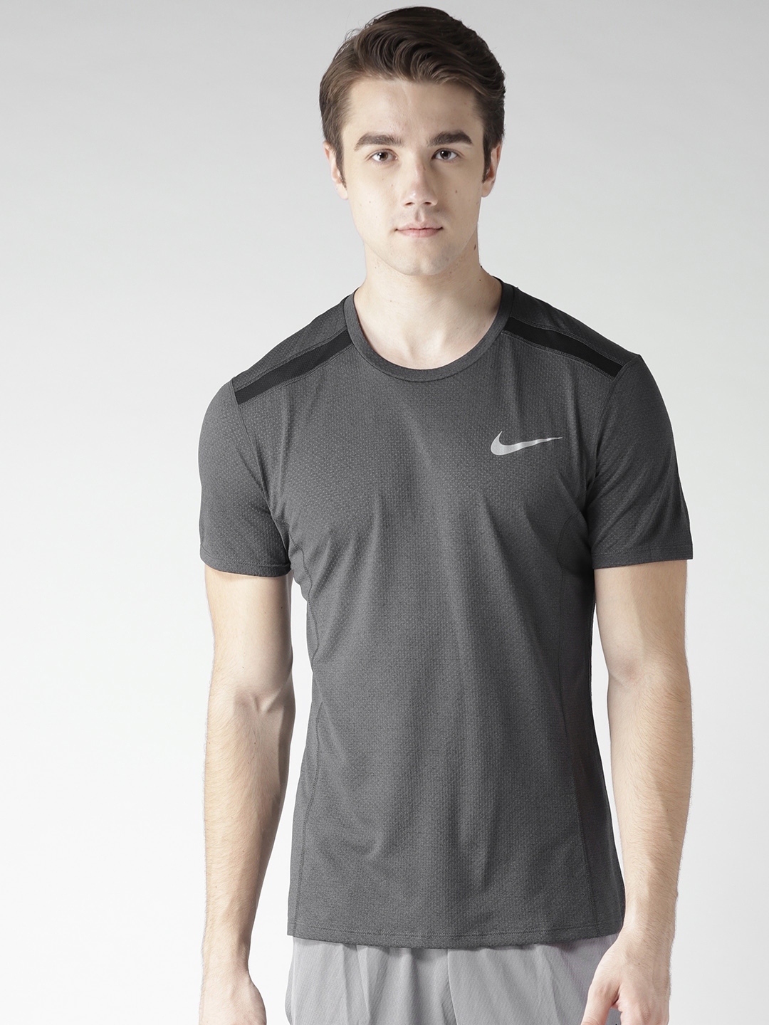 Buy Nike Charcoal Grey Standard Fit T - Tshirts for Men 2529614 | Myntra