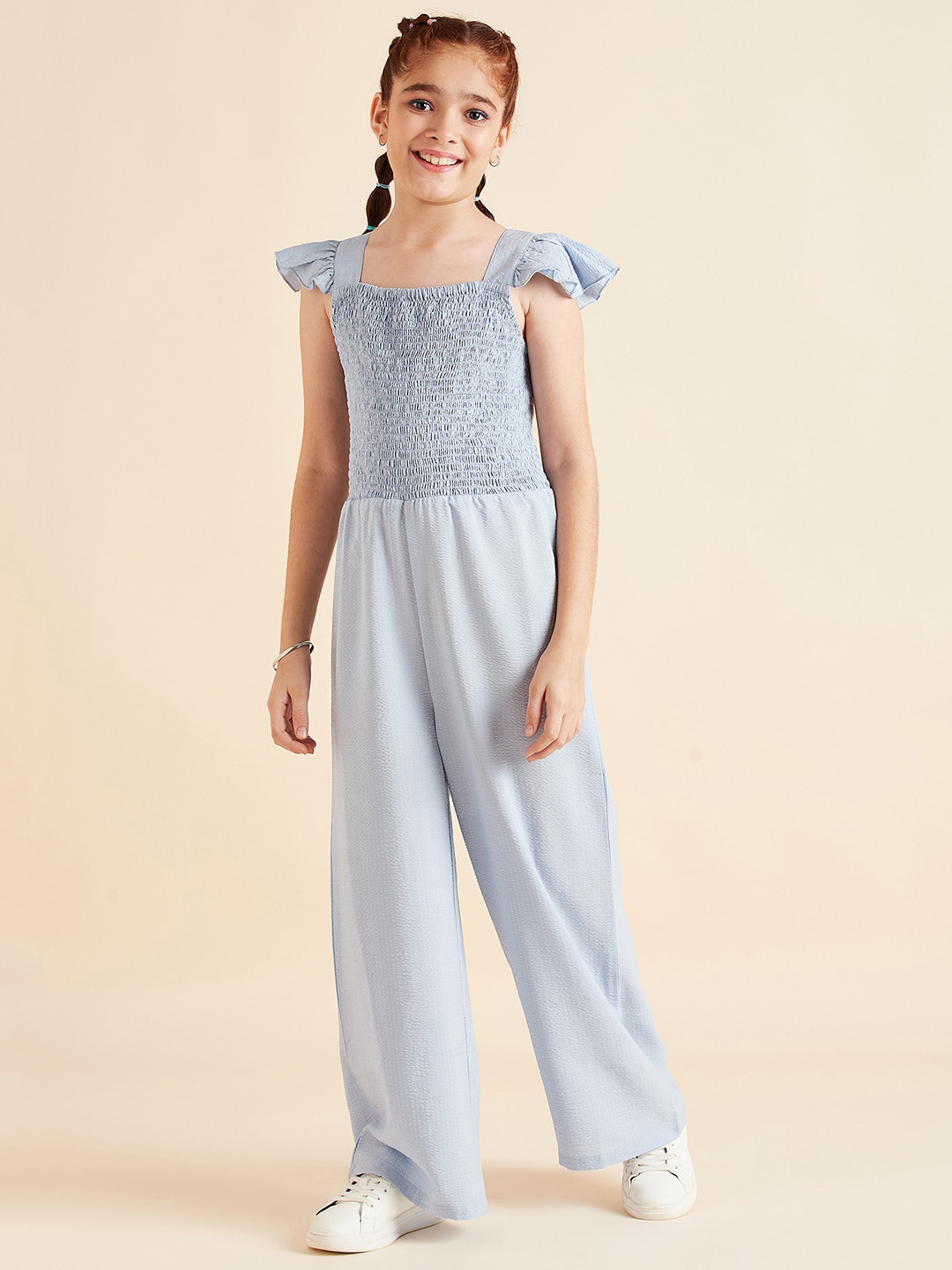 Cherry & Jerry Girls Square Neck Basic Jumpsuit