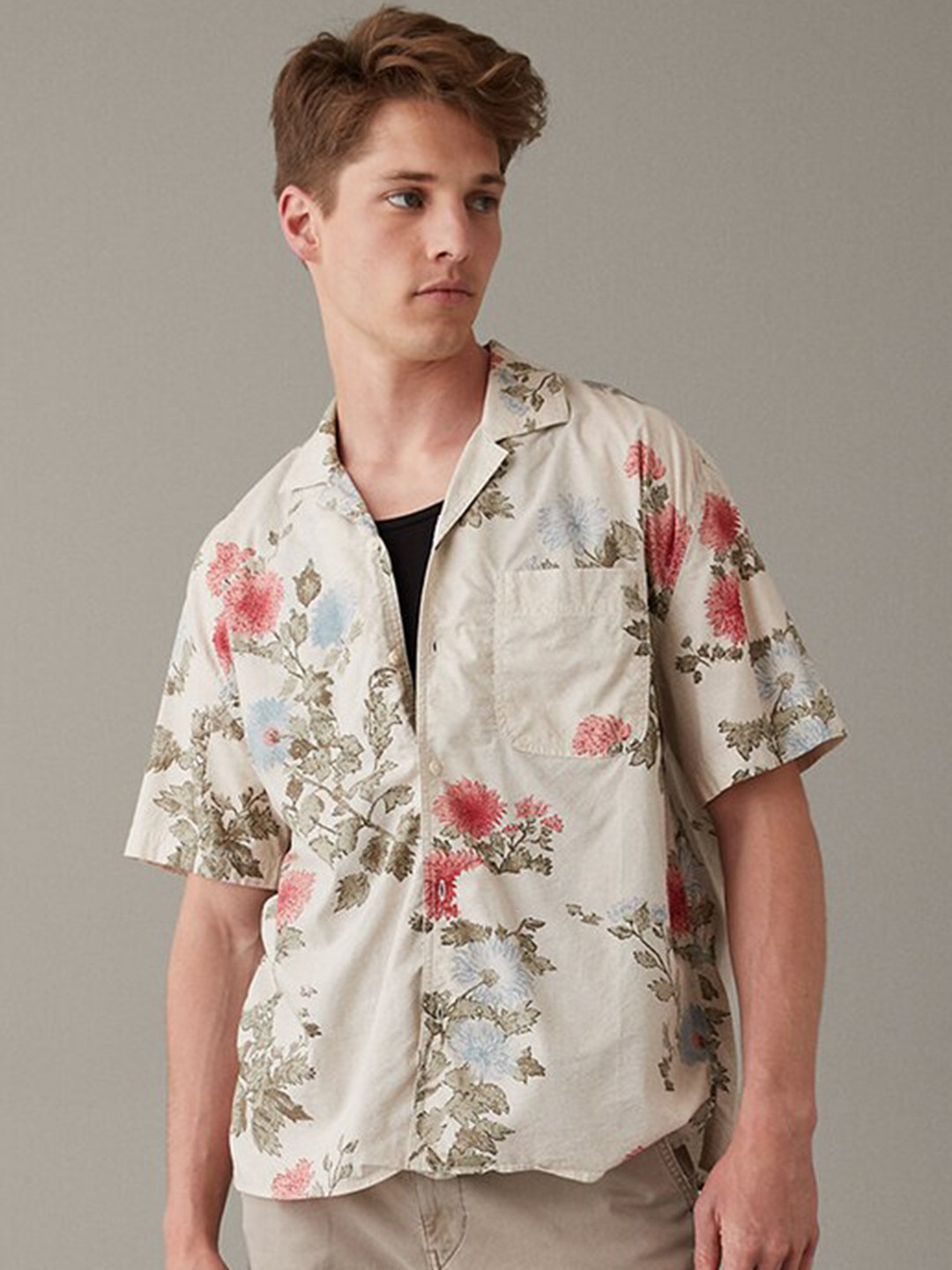 AMERICAN EAGLE OUTFITTERS Floral Printed Casual Shirt