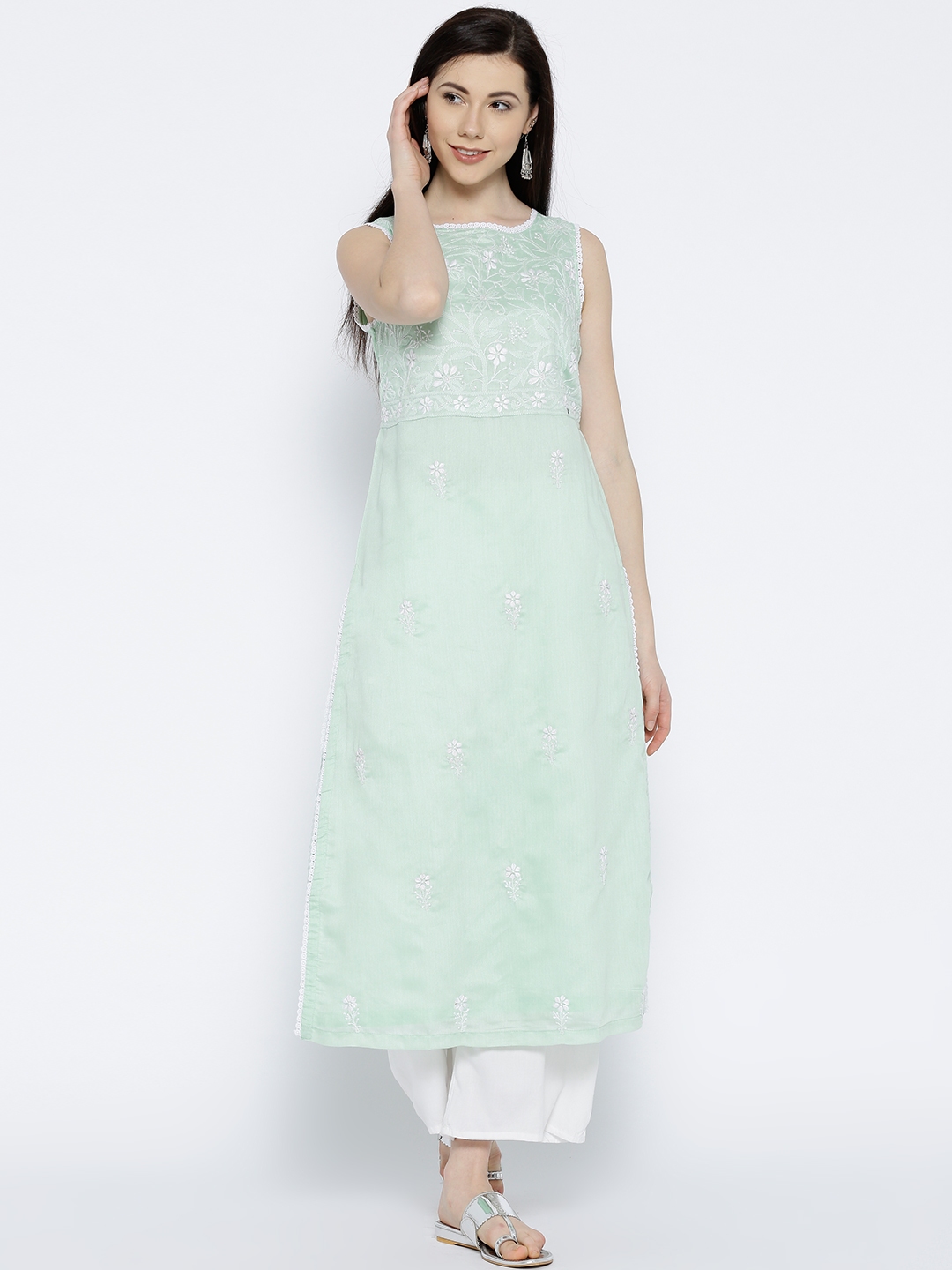 Biba chikankari sale kurta