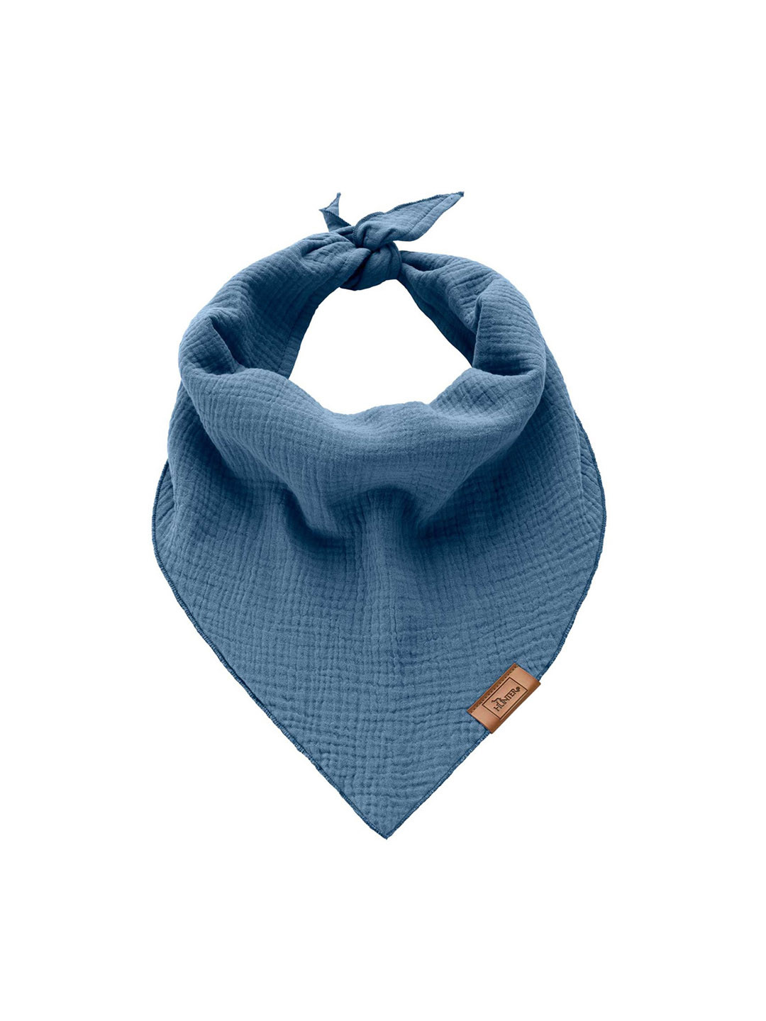 HUNTER Blue Textured Pure Cotton Pet Bandanas