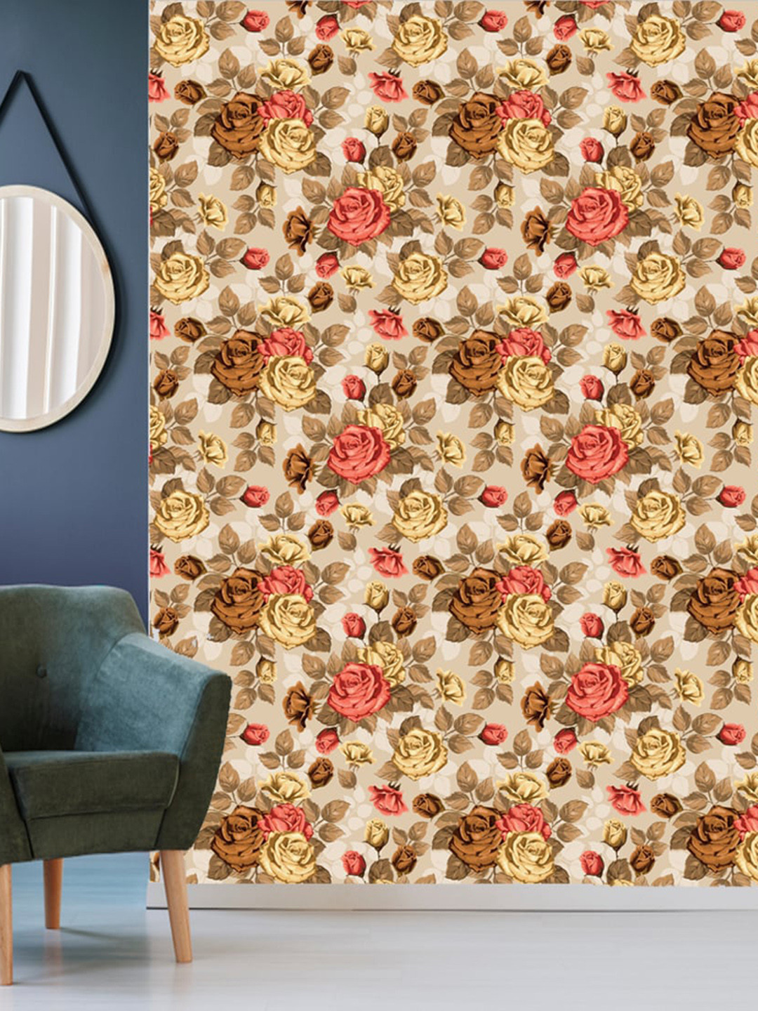 WallDaddy Cream Self Adhesive Wallpaper