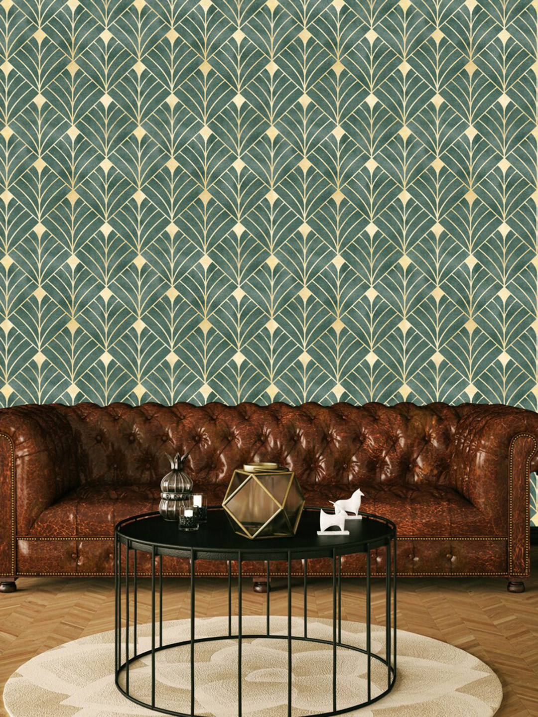 WallDaddy Green HariPatang-Printed Waterproof Self Adhesive Wallpaper