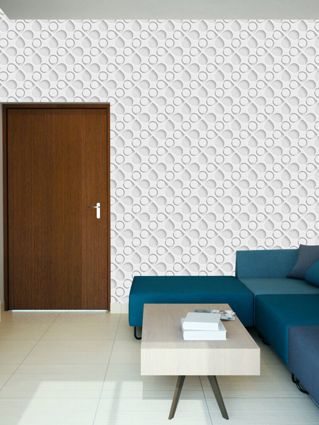 WallDaddy Grey Abstract Design Self Adhesive Wallpaper