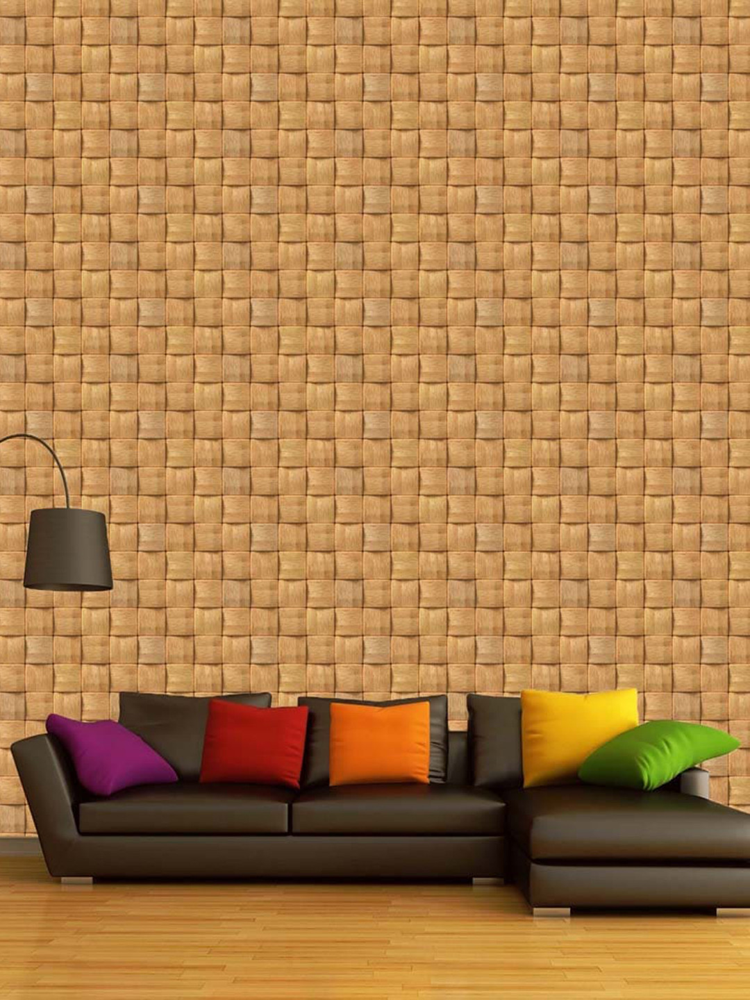WallDaddy Brown Tatri Designed Self Adhesive Wallpaper