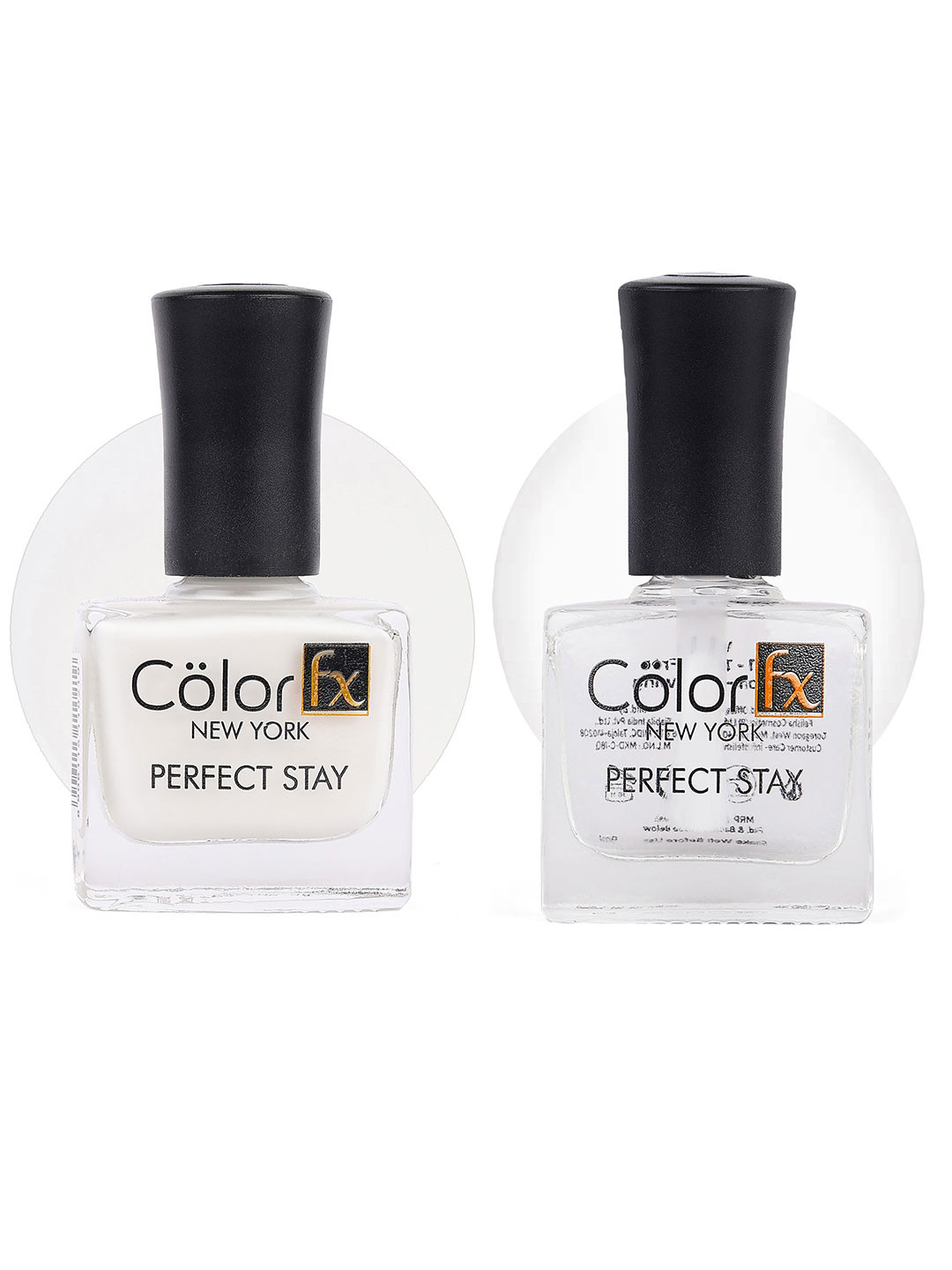 Color Fx Perfect Stay Set Of 2 Long Lasting Glossy Nail Enamel 9ml Each - Shades 129 & 151