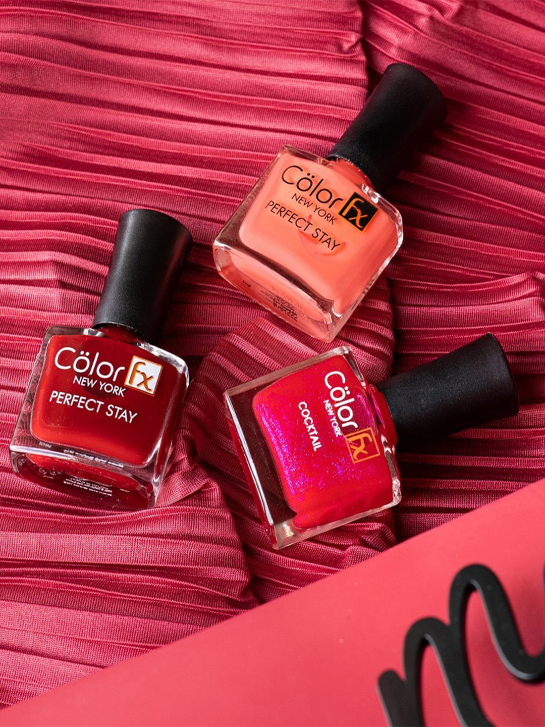 Color Fx Perfect Stay & Cocktail 4Pcs Long Lasting Nail Enamel - 9ml Each -122-133-137-138