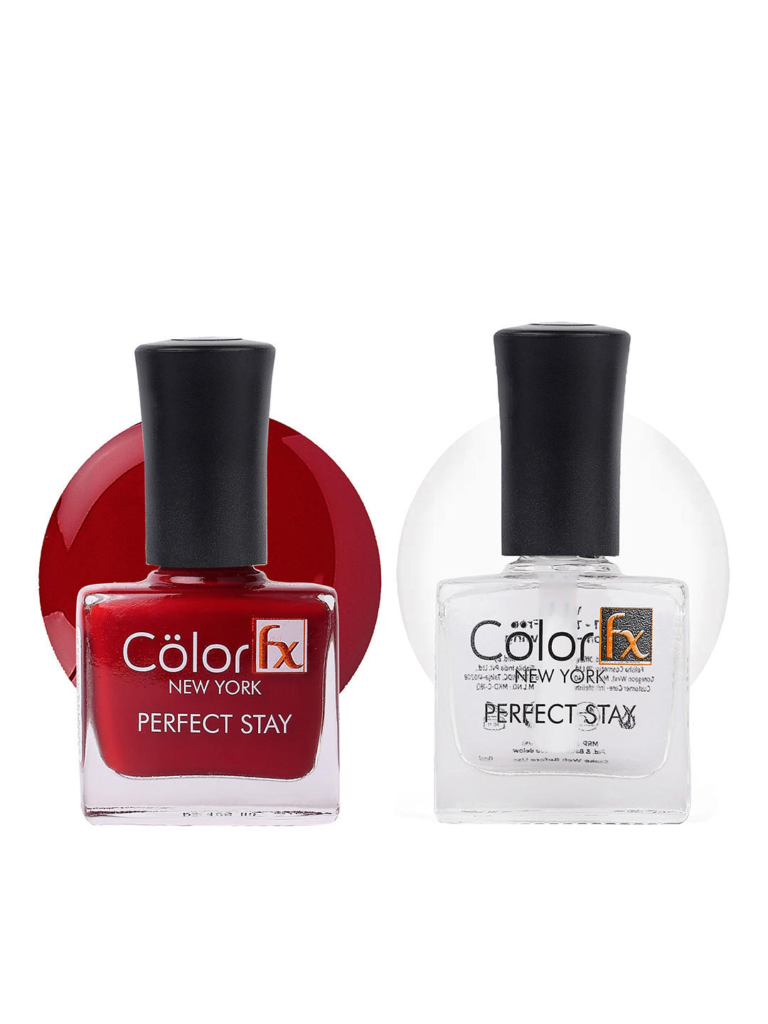 Color Fx Perfect Stay 2Pcs Long Lasting Nail Enamel - 9ml Each - 123-151