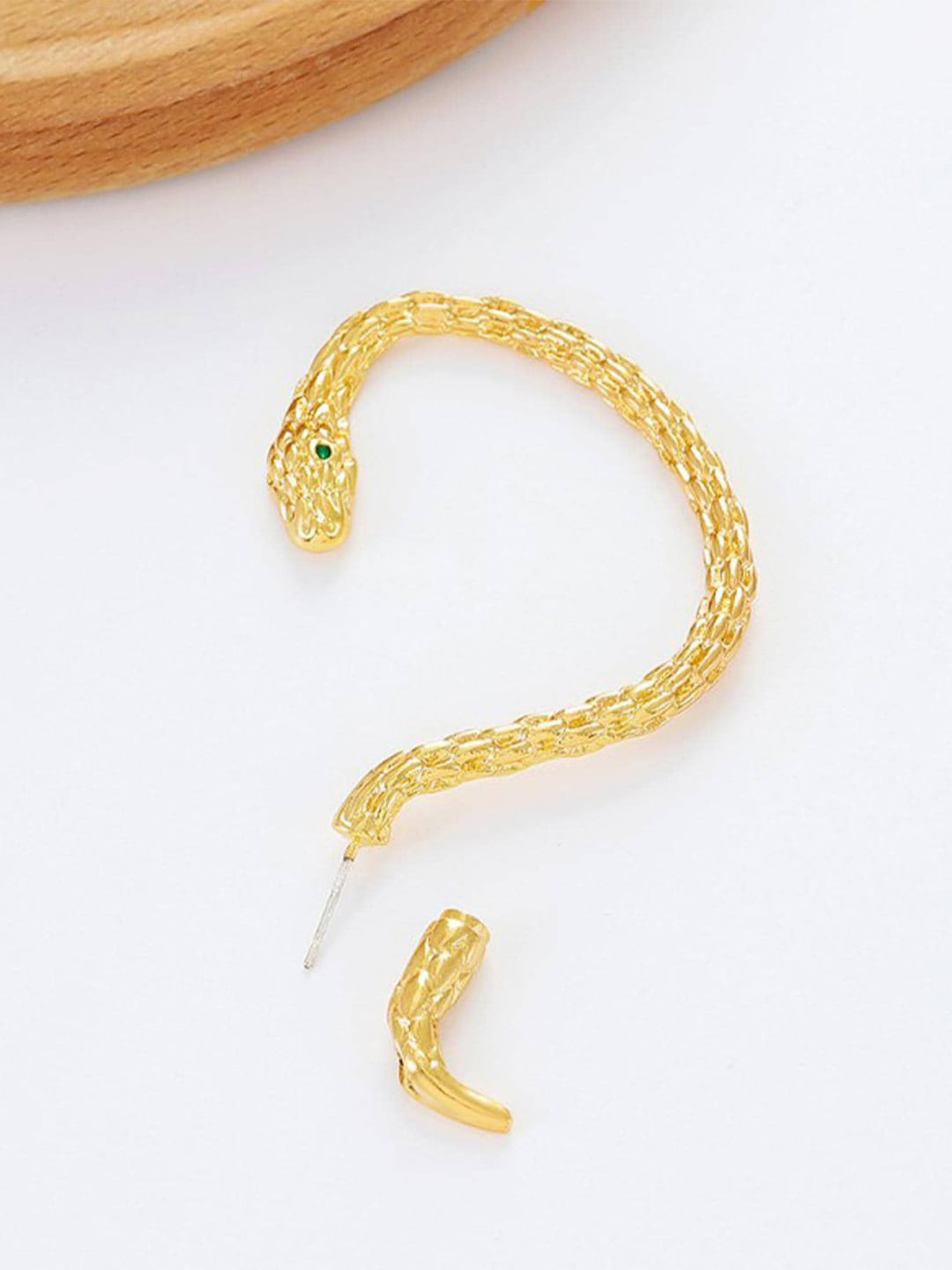 Krelin 1-Pcs Gold Plated Animal Shaped Snake Cuff Earring