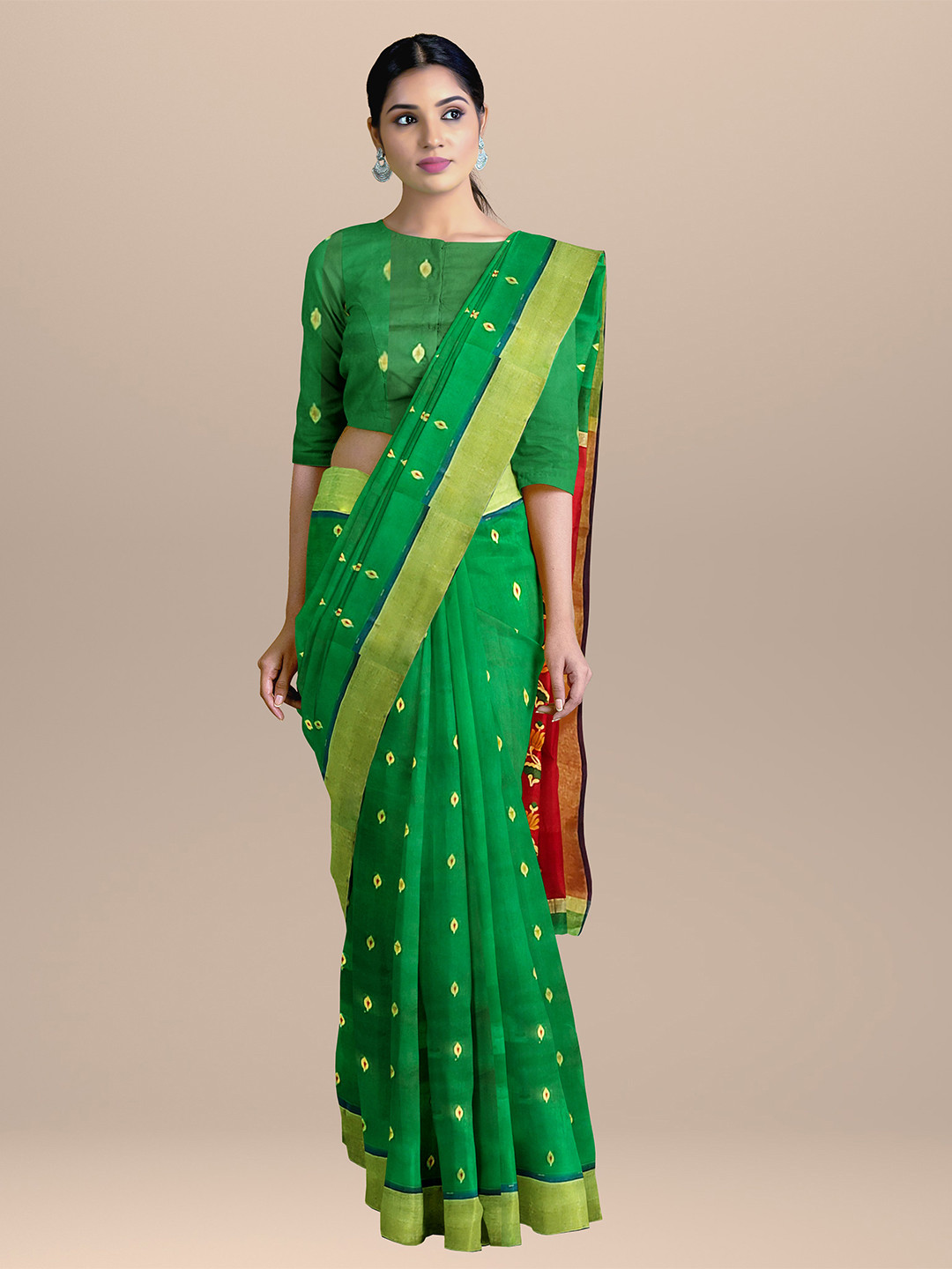 SARIKA Woven Design Zari Saree