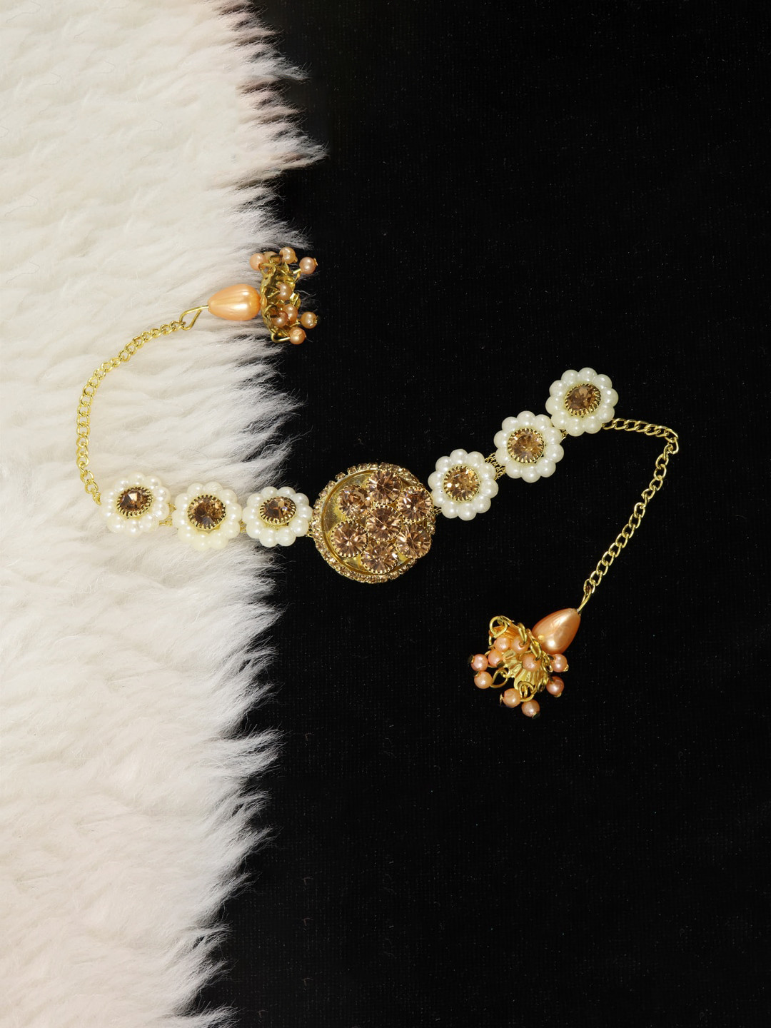 NMII Men Gold-Toned & White Gold-Plated Bangle-Style Bracelet