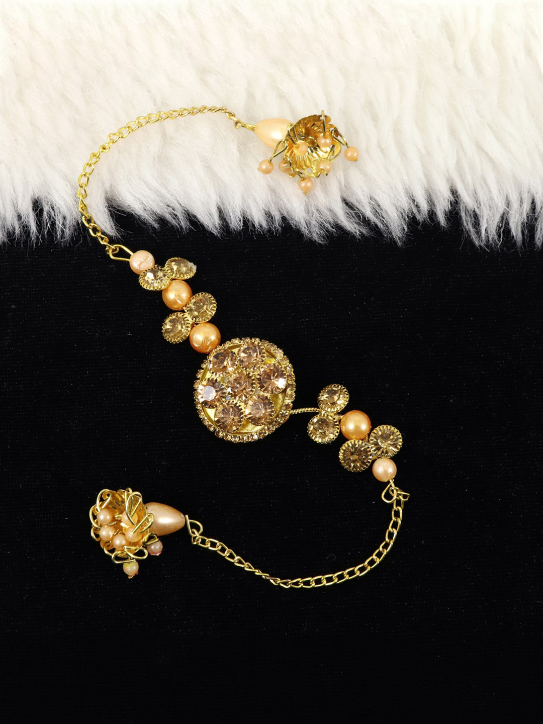 NMII Men 4 Gold-Toned & White Gold-Plated Bangle-Style Bracelet