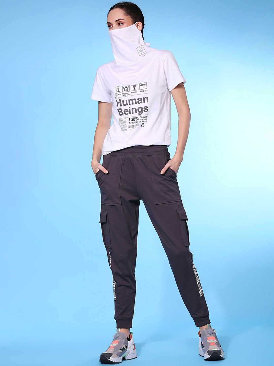 Tuna London Women Cargo Jogger Track Pants