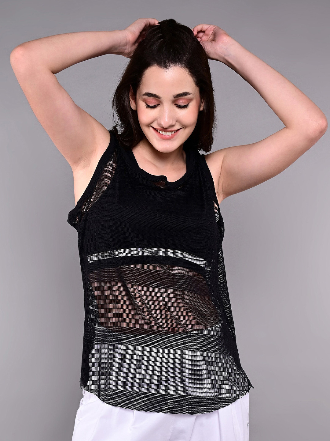 Tuna London Self Design Sheer Sports Top