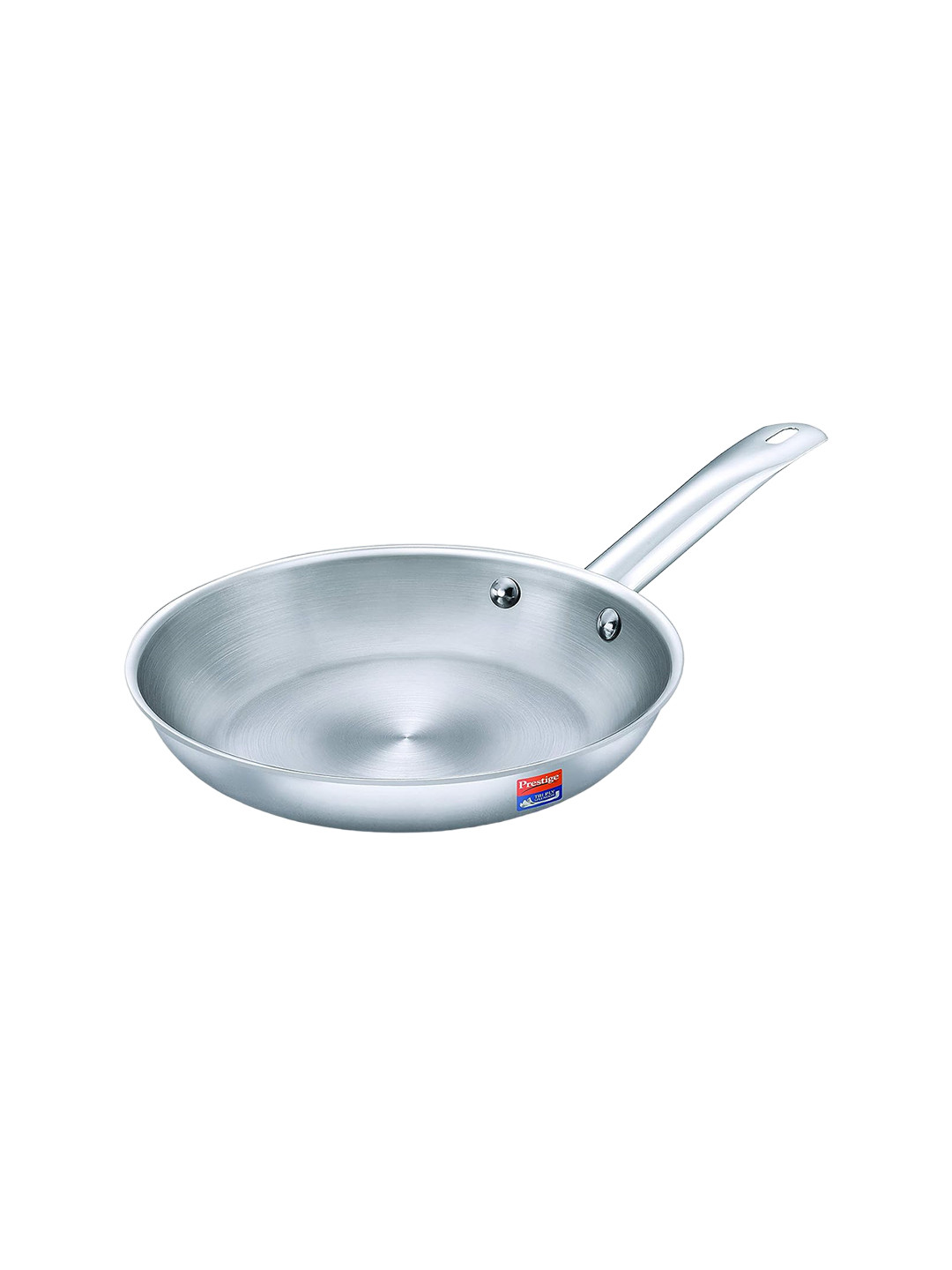 Prestige Tri-Ply Splendor Silver Toned Stainless Steel Thick Gauge Frying Pan - 1.75 L