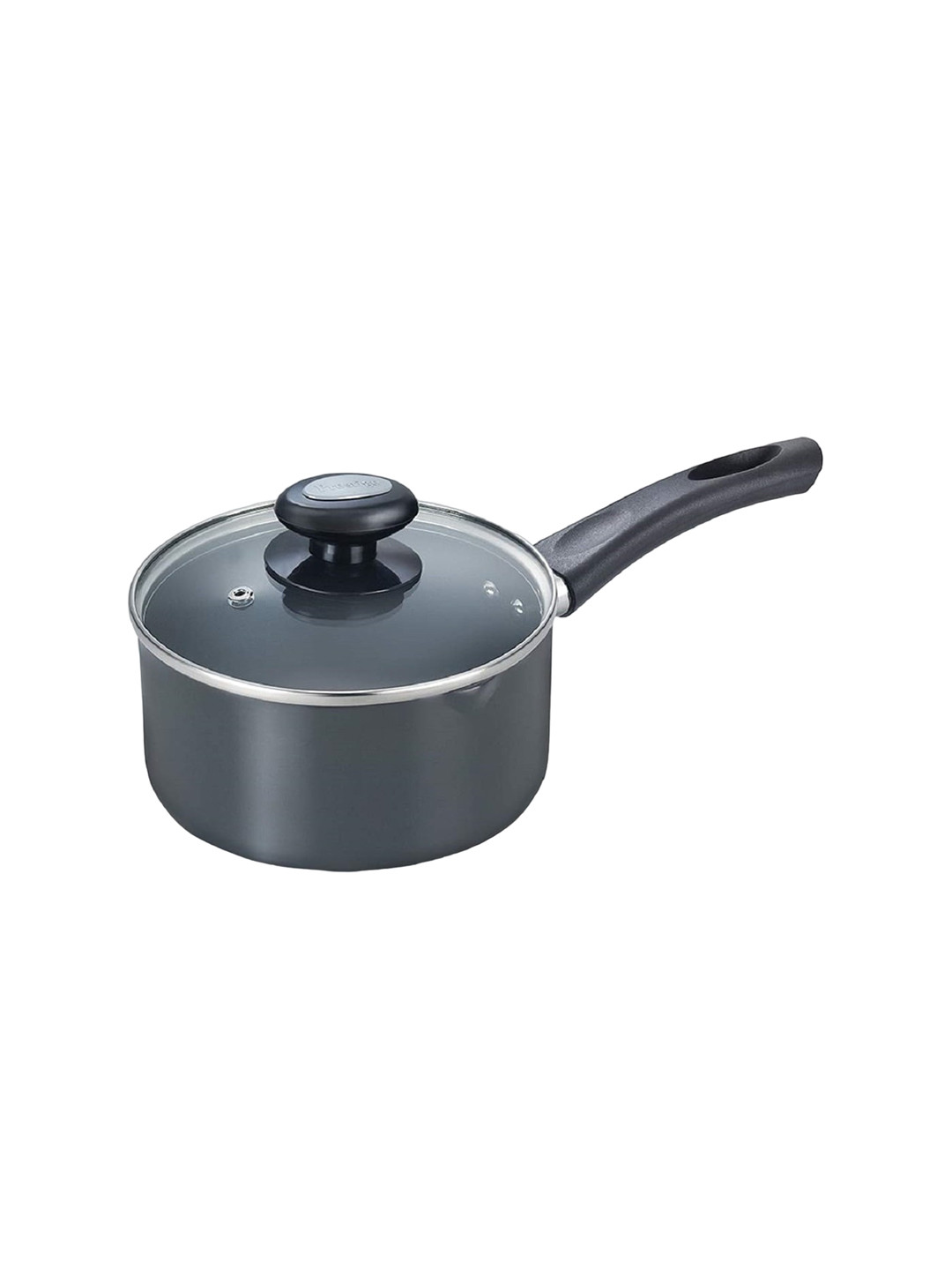Prestige Black Hard Anodised Plus Induction Base Tope with Glass Lid - 3 L