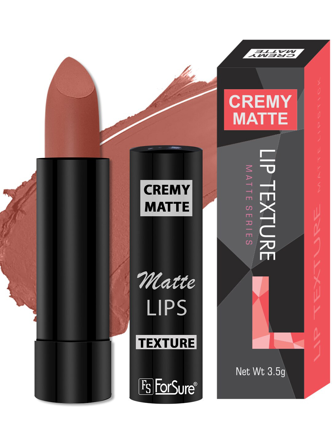 ForSure Cremy Matte Long Lasting Lipstick - 3.5g - Nude 62