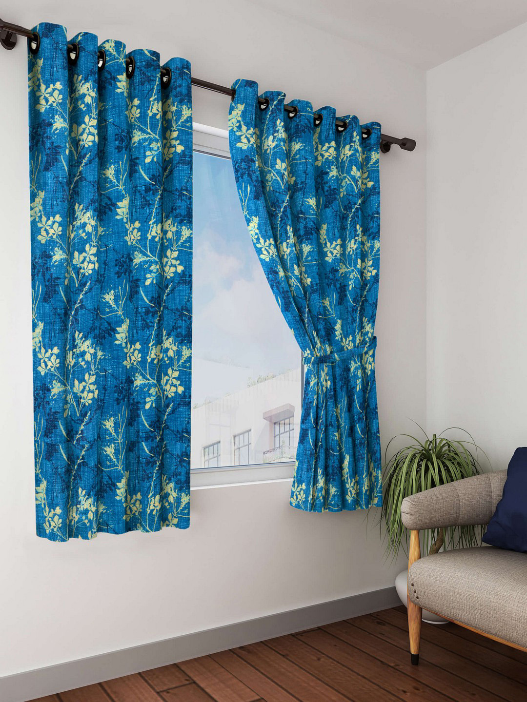 Cortina Blue  Window Curtains