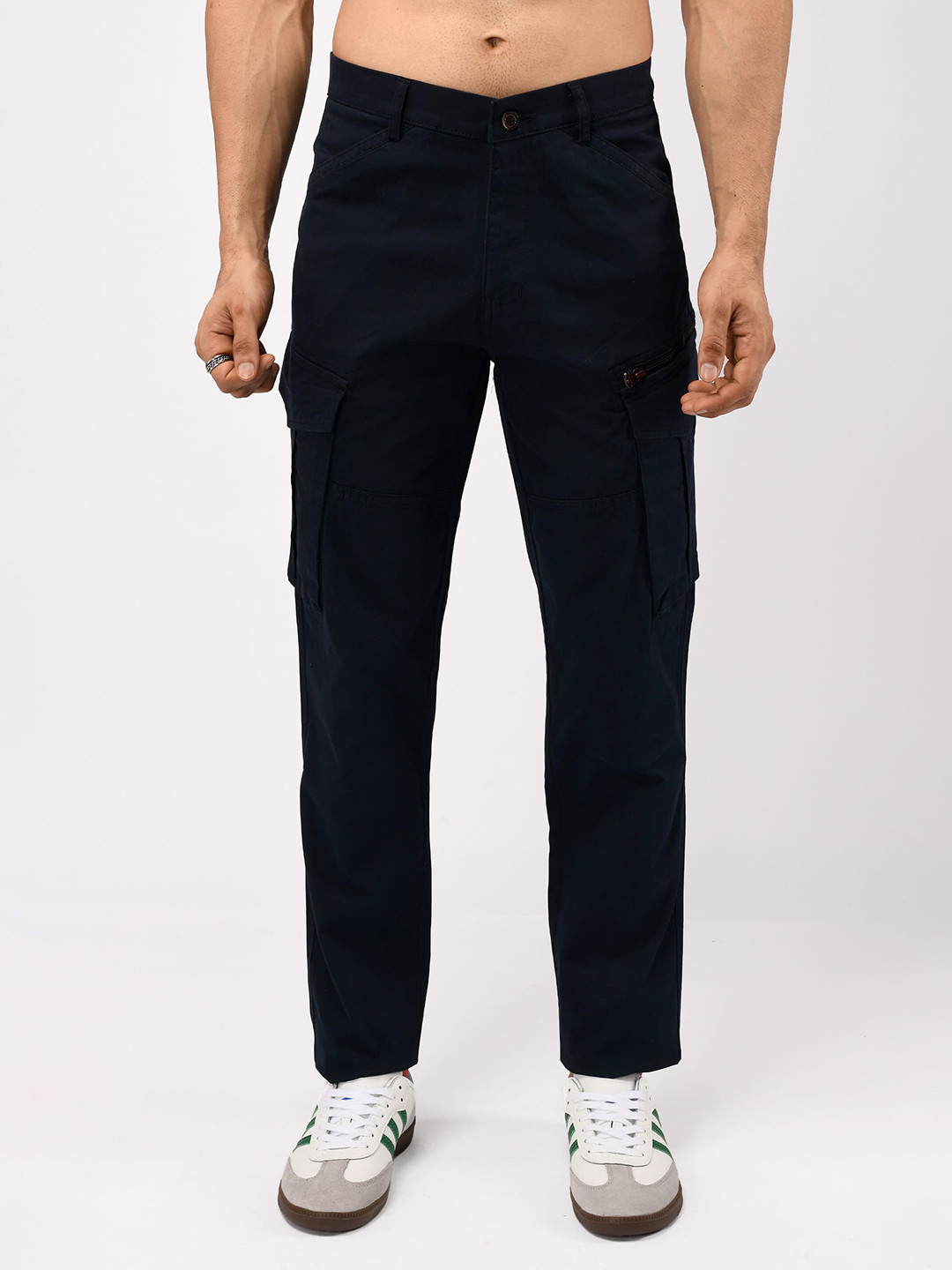 Tailoraedge Men Tailored Fit Utility Cargos