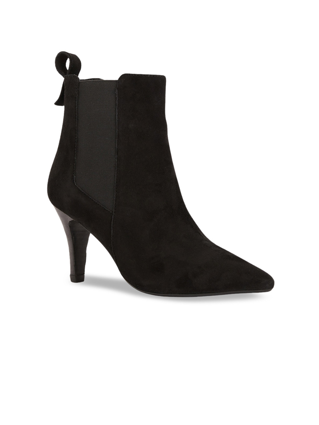 Peach Flores Women Sutton Leather Stiletto Zip-Up Ankle Boots