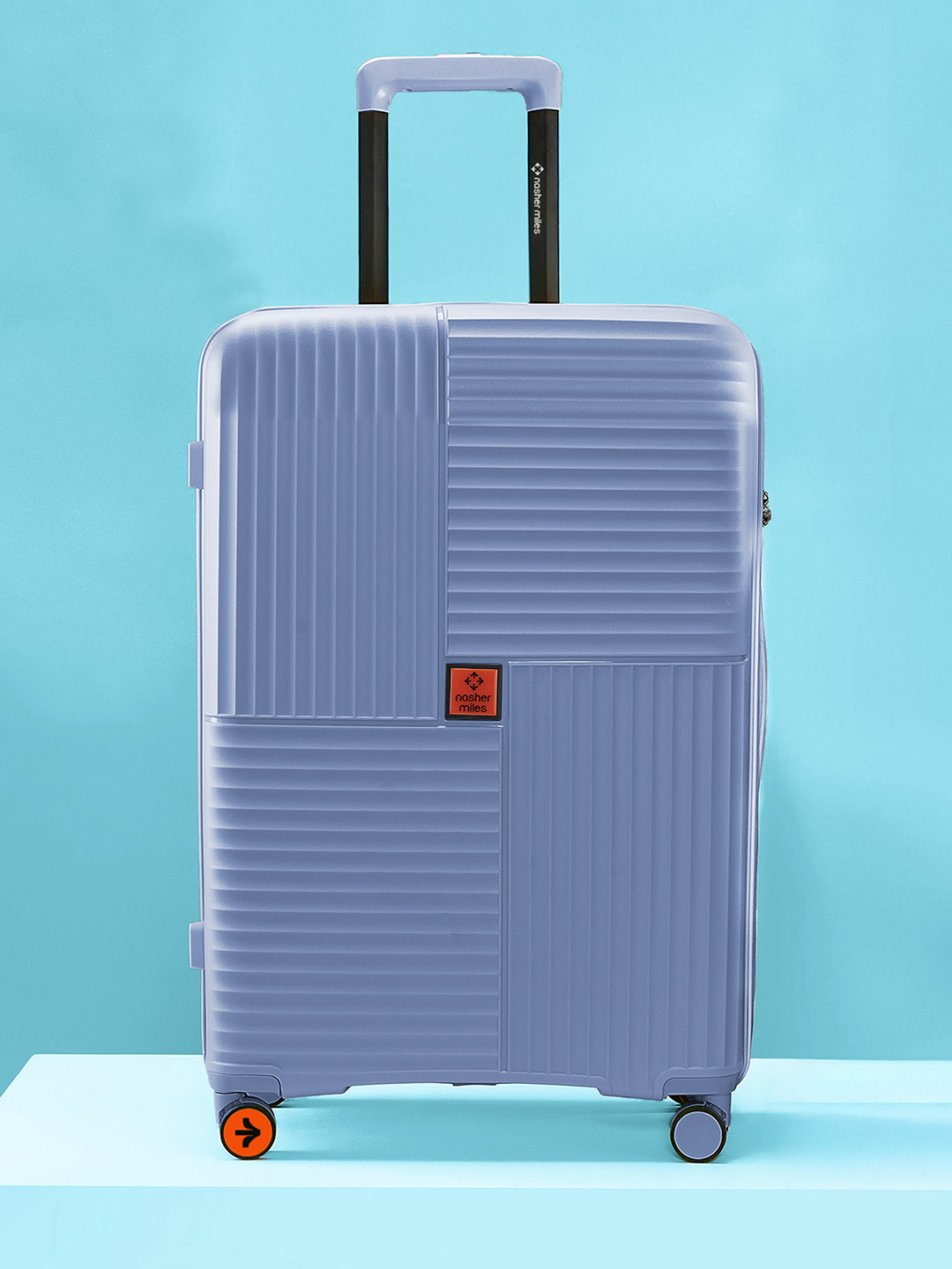 Nasher Miles Singapore Hard-Sided Polypropylene Large Navy Blue Trolley Bag - 28Inch 75cm