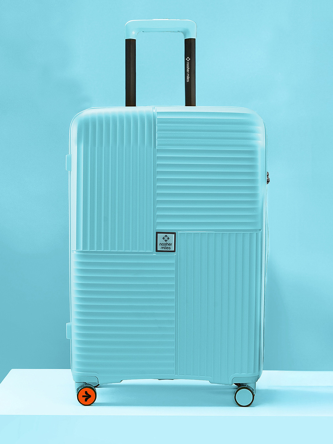 Nasher Miles Singapore Hard-Sided Polypropylene Large Light Blue Trolley Bag - 28Inch 75cm