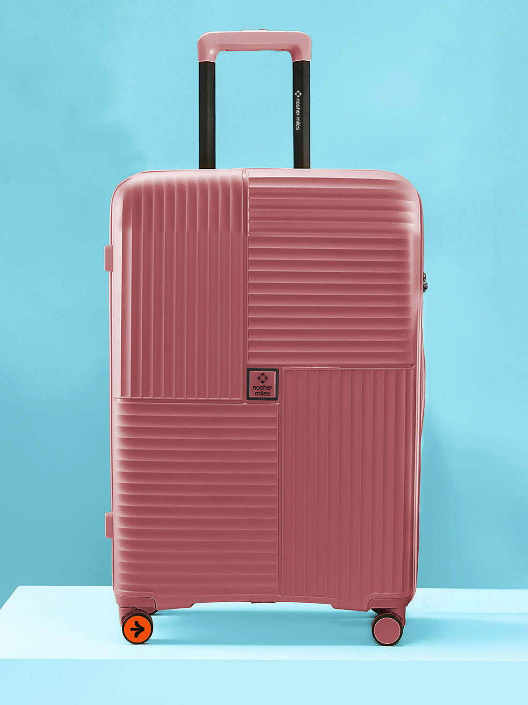 Nasher Miles Singapore Hard-Sided Polypropylene Large Rose Gold Trolley Bag - 28Inch 75cm