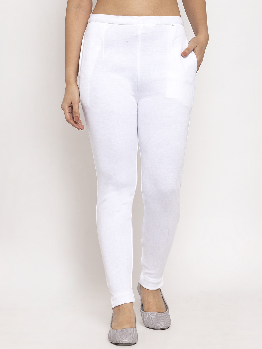 Trend Level Women Relaxed Straight Leg Easy Wash Woollen Trousers